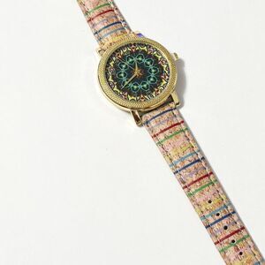 Boho Multi-Colored Watch With Gold Accents